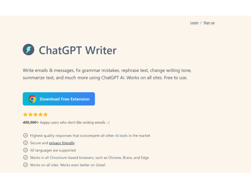 ChatGPT Writer