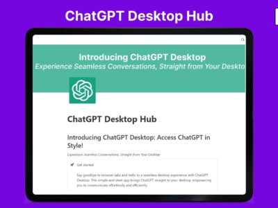 ChatGPT Desktop Hub