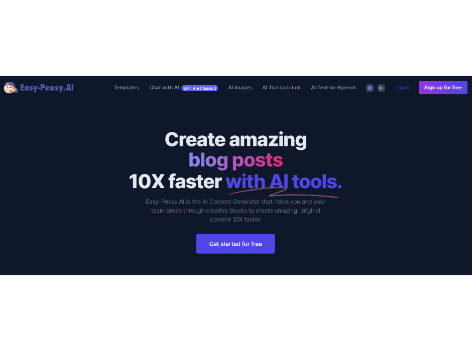 Easy-Peasy.AI - Fastpedia