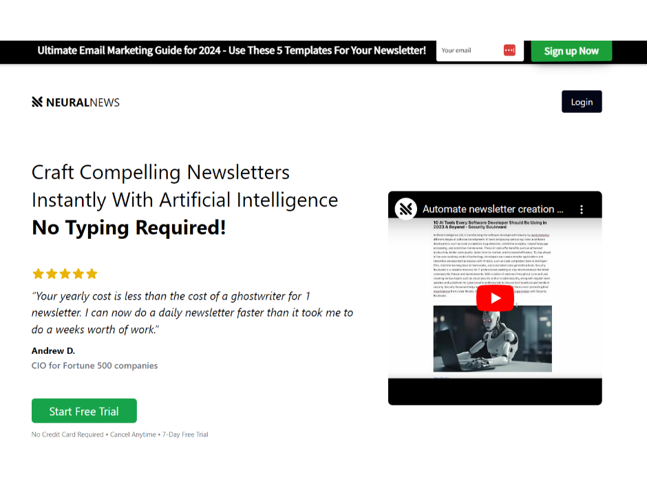 Neural Newsletters