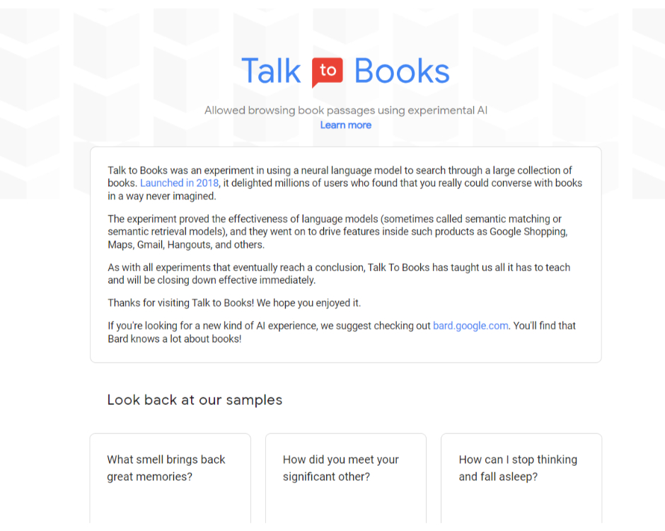 Talk To Books
