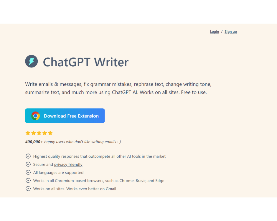 ChatGPT Writer