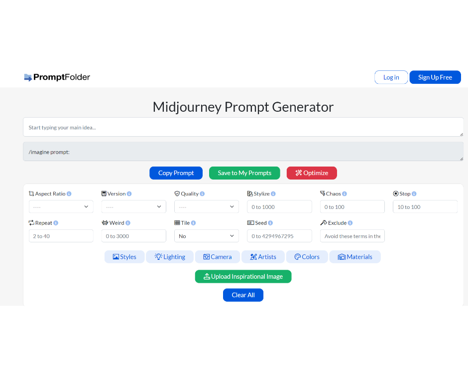 Midjourney prompt helper fastpedia