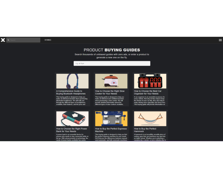 Product Buying Guides