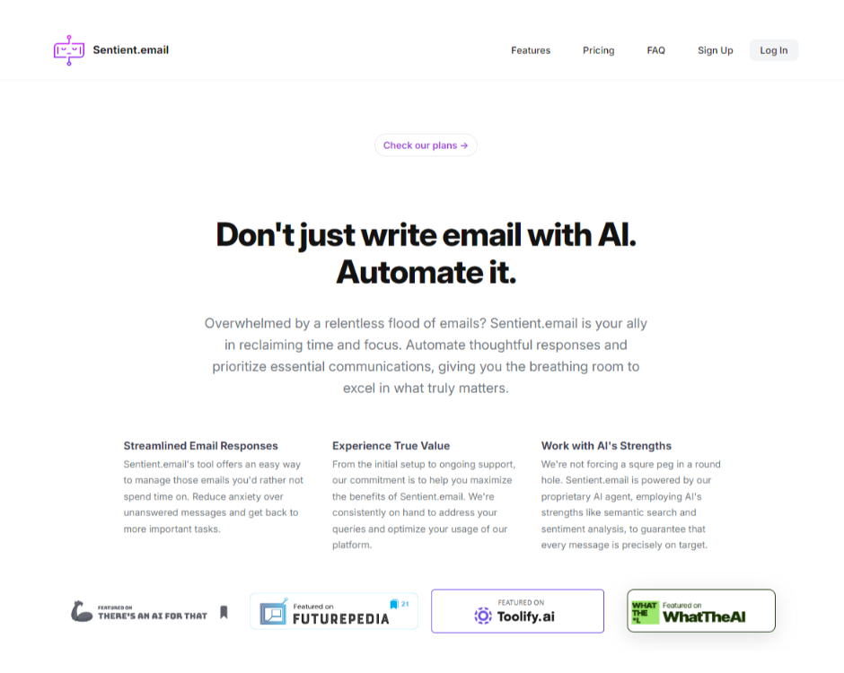 Sentient Email